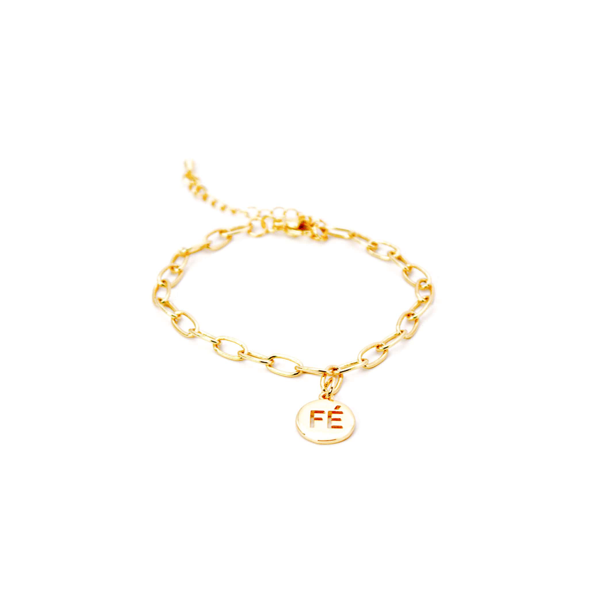 Pulsera Baño de Oro Fe
